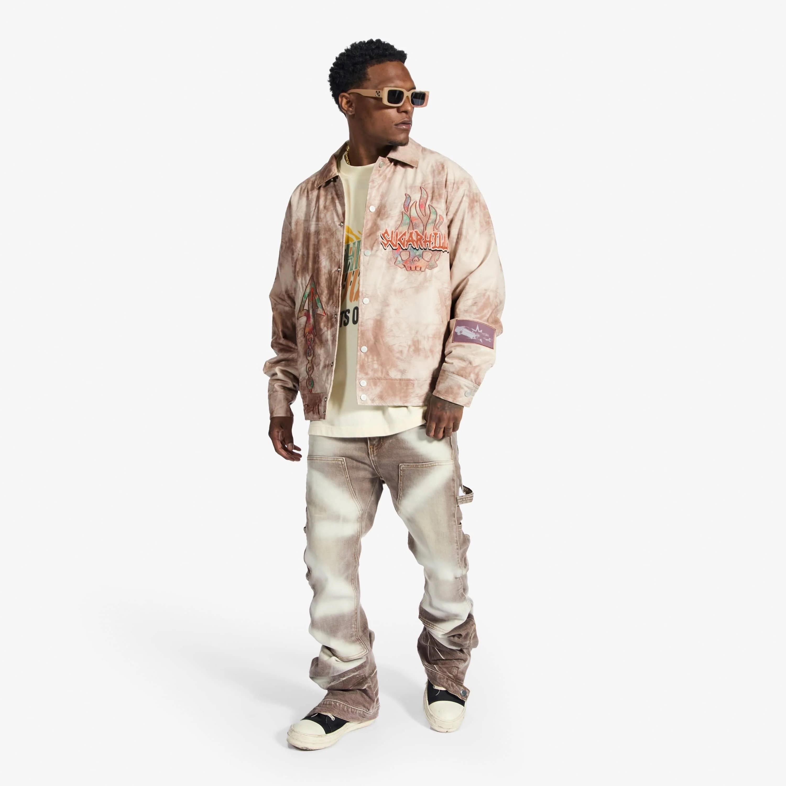 "Franz" Leather Jacket (cracked beige) - Image 4