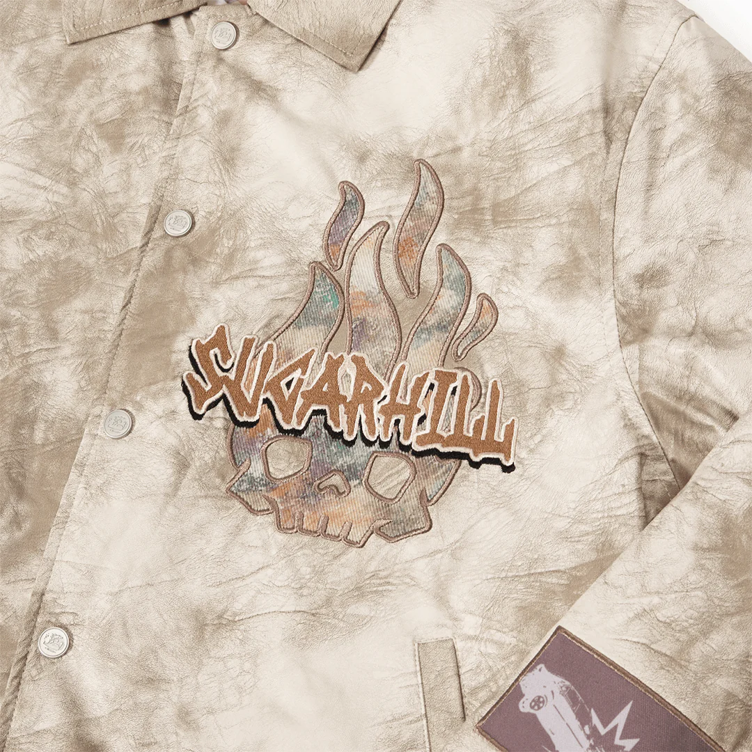 "Franz" Leather Jacket (cracked beige) - Image 8