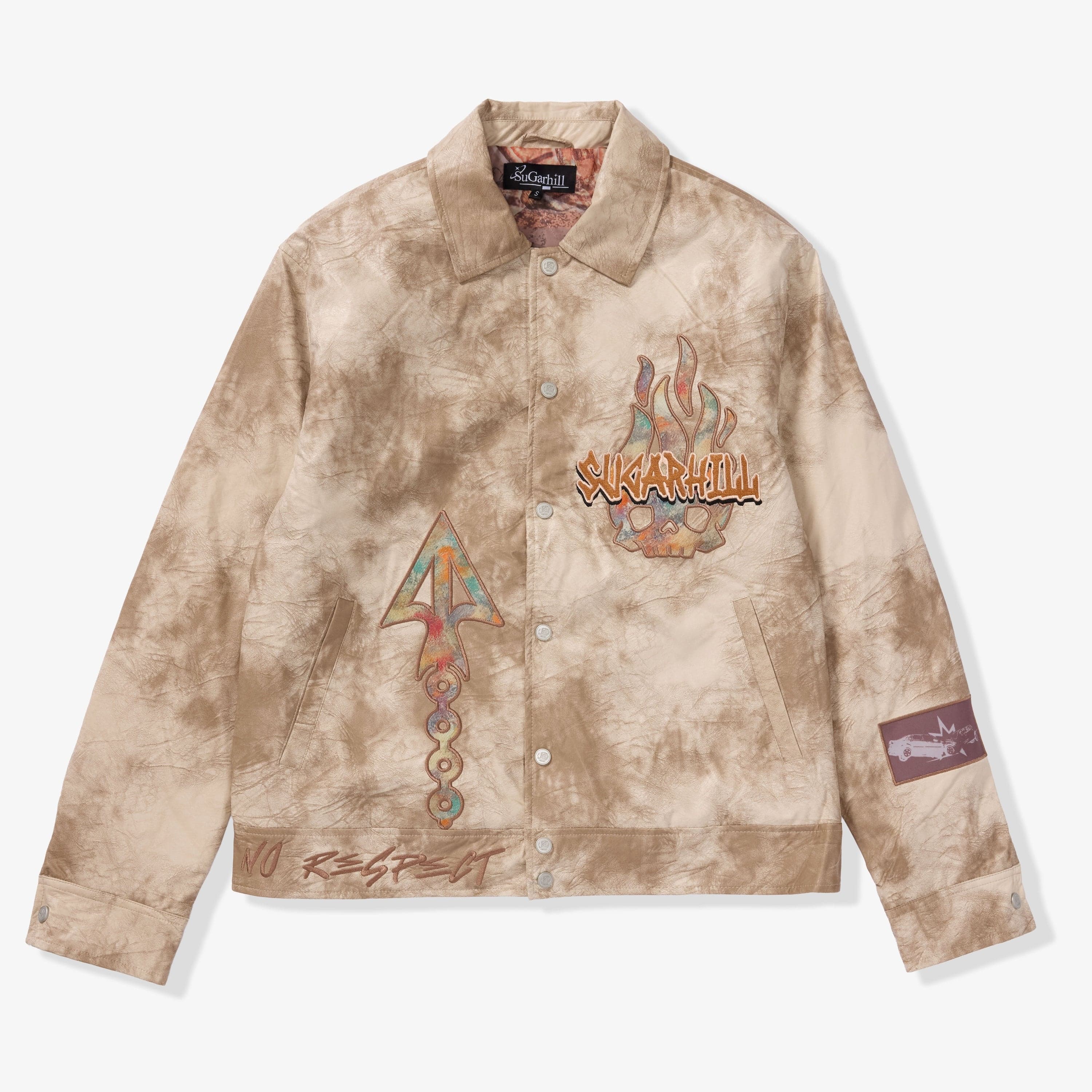 "Franz" Leather Jacket (cracked beige) - Image 9