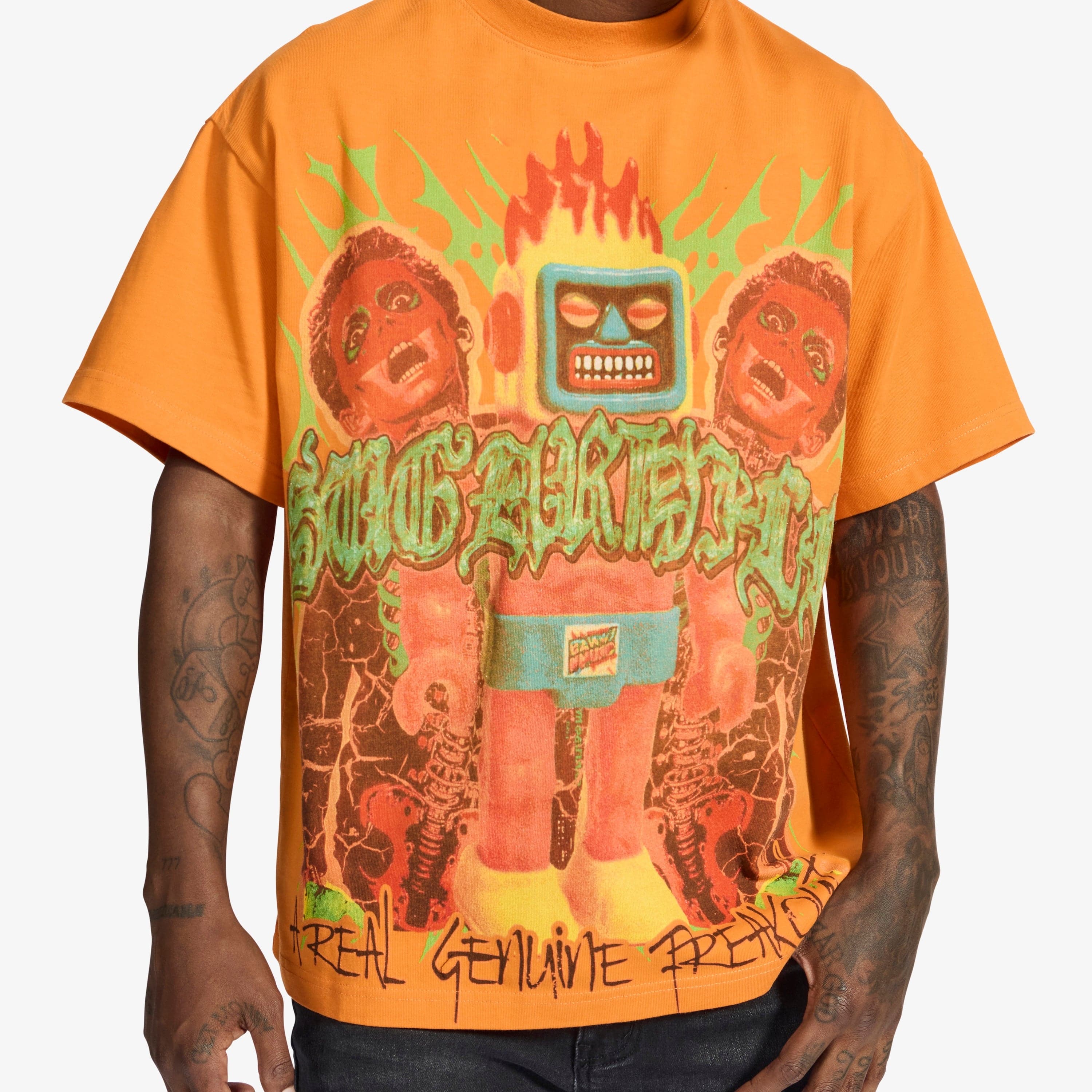 "Freakout" T-Shirt (orange) - Image 3