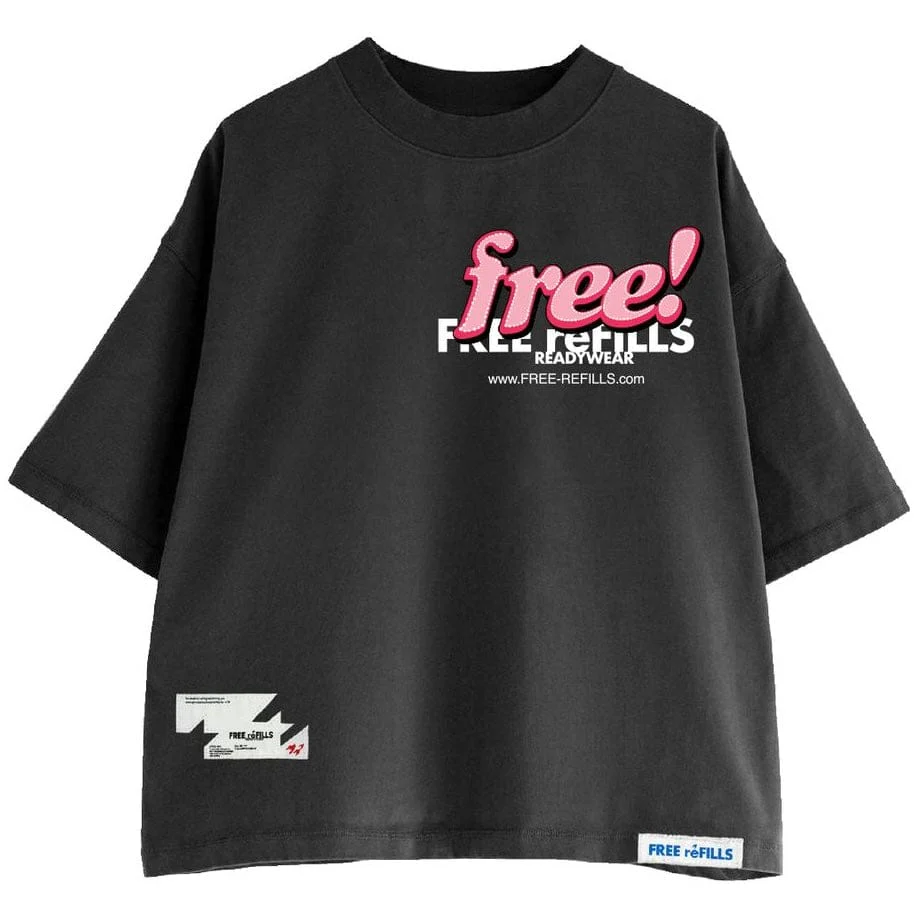 Free Refills Tabloid Tee (Black) FR-S26-018