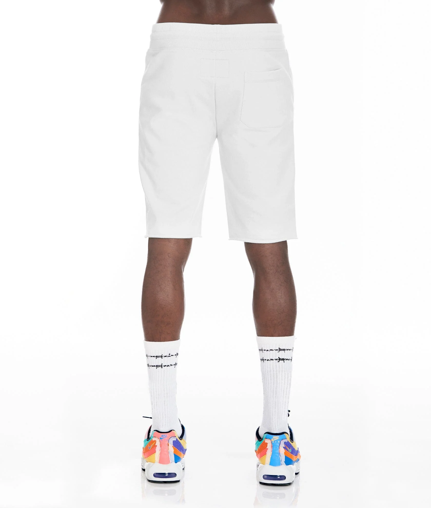 FRENCH TERRY SWEAT SHORT IN WHITE - Image 2