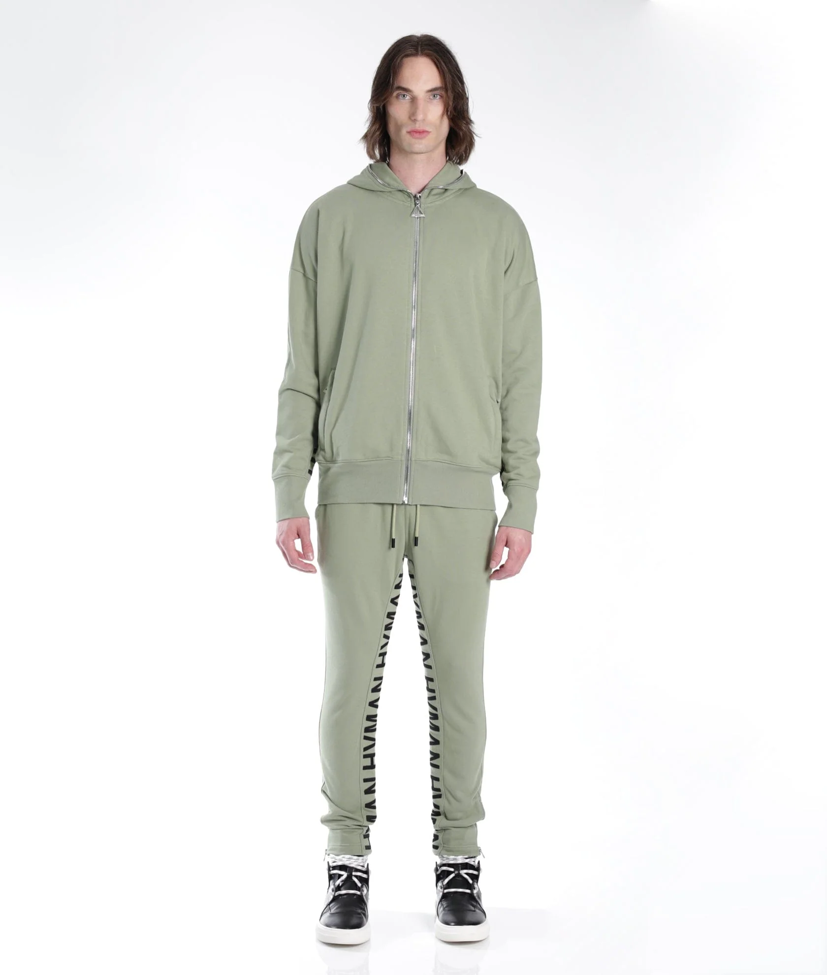 FULL ZIP SWEATSHIRT IN ASPEN - Image 2