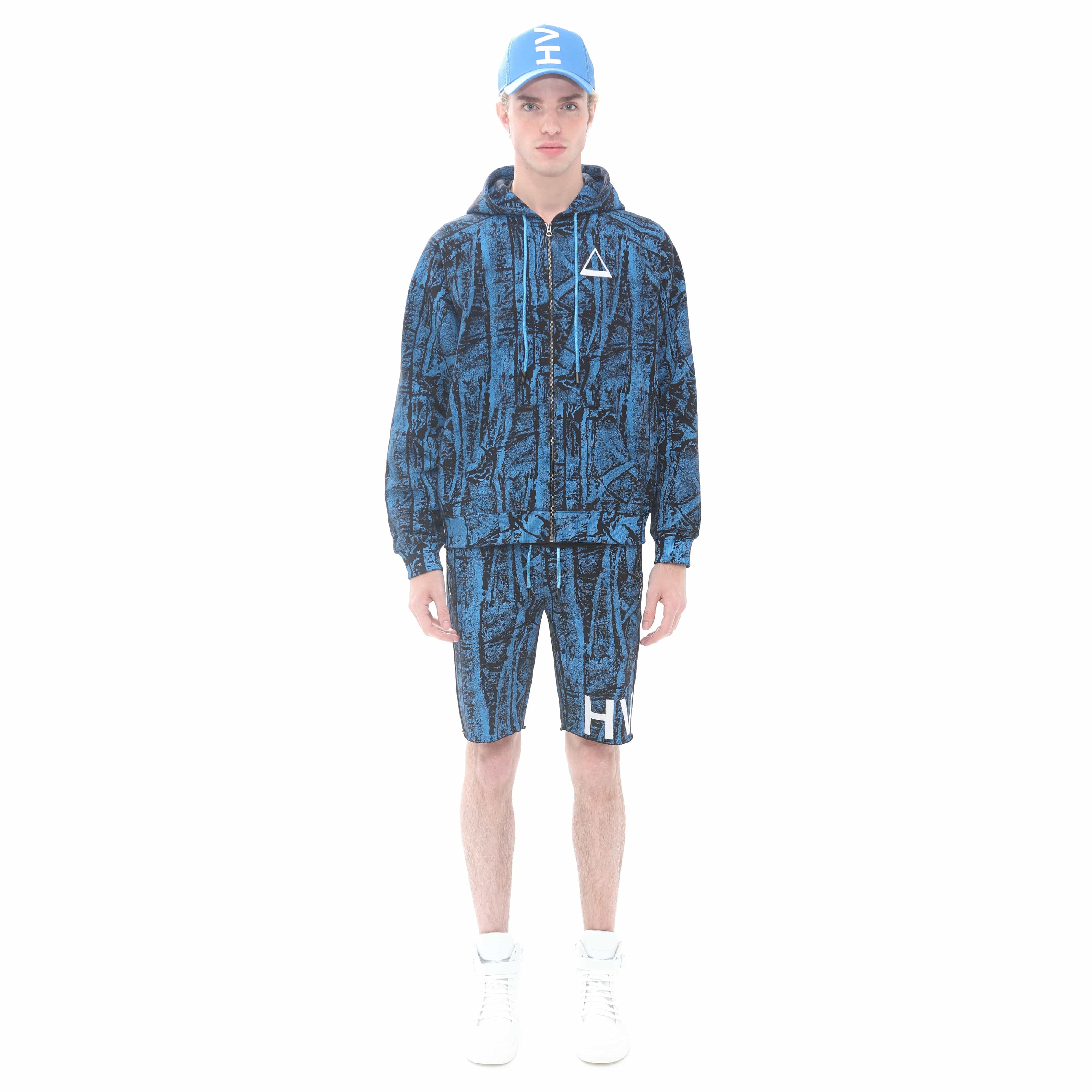 FULL ZIP SWEATSHIRT IN CRINKLED - Image 2