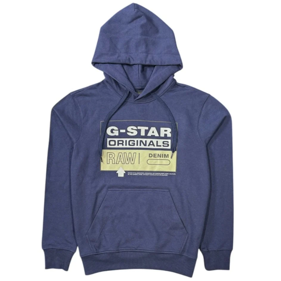G Star Originals HDD Hoodie (Servant Blue) D20696