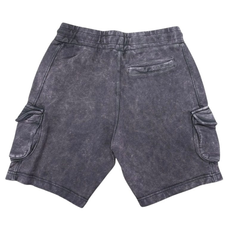 G West French Terry Cargo Shorts (Plum Acid Wash) GWAPSH2040 - Image 2