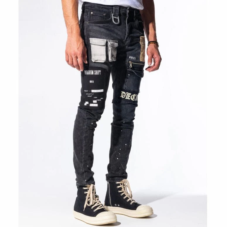 Gala Original Decadence Denim Jean (Jet Black/Combo) GH-21-08 - Image 2