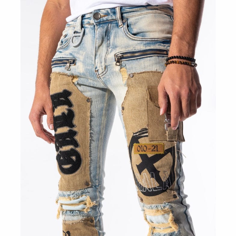 Gala Original Doomsday Denim Jean (Blue Ombre/Wheat Combo) GH-21-12 - Image 4