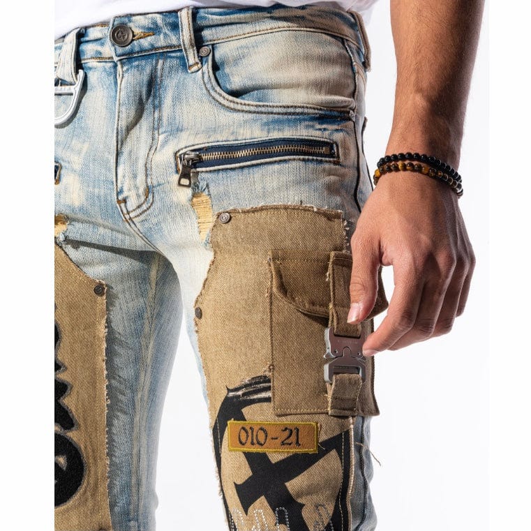 Gala Original Doomsday Denim Jean (Blue Ombre/Wheat Combo) GH-21-12 - Image 5