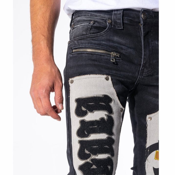 Gala Original Doomsday Denim Jean (Jet Black/Charcoal Combo) GH-21-10 - Image 6