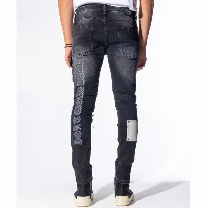 Gala Original Doomsday Denim Jean (Jet Black/Charcoal Combo) GH-21-10 - Image 7