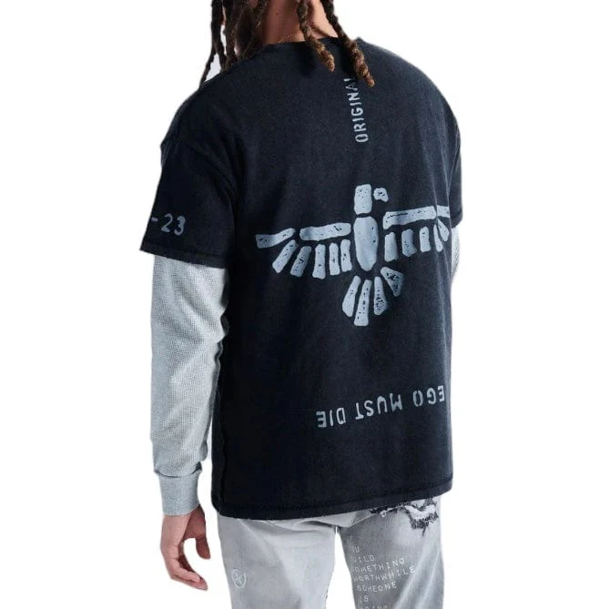 Gala Original Ego Must Die Thermal LS Tee (Black/Grey) G-SPR-23-028 - Image 5