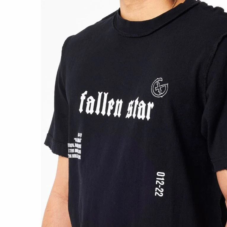 Gala Original Fallen Star T Shirt (Jet Black) - Image 5