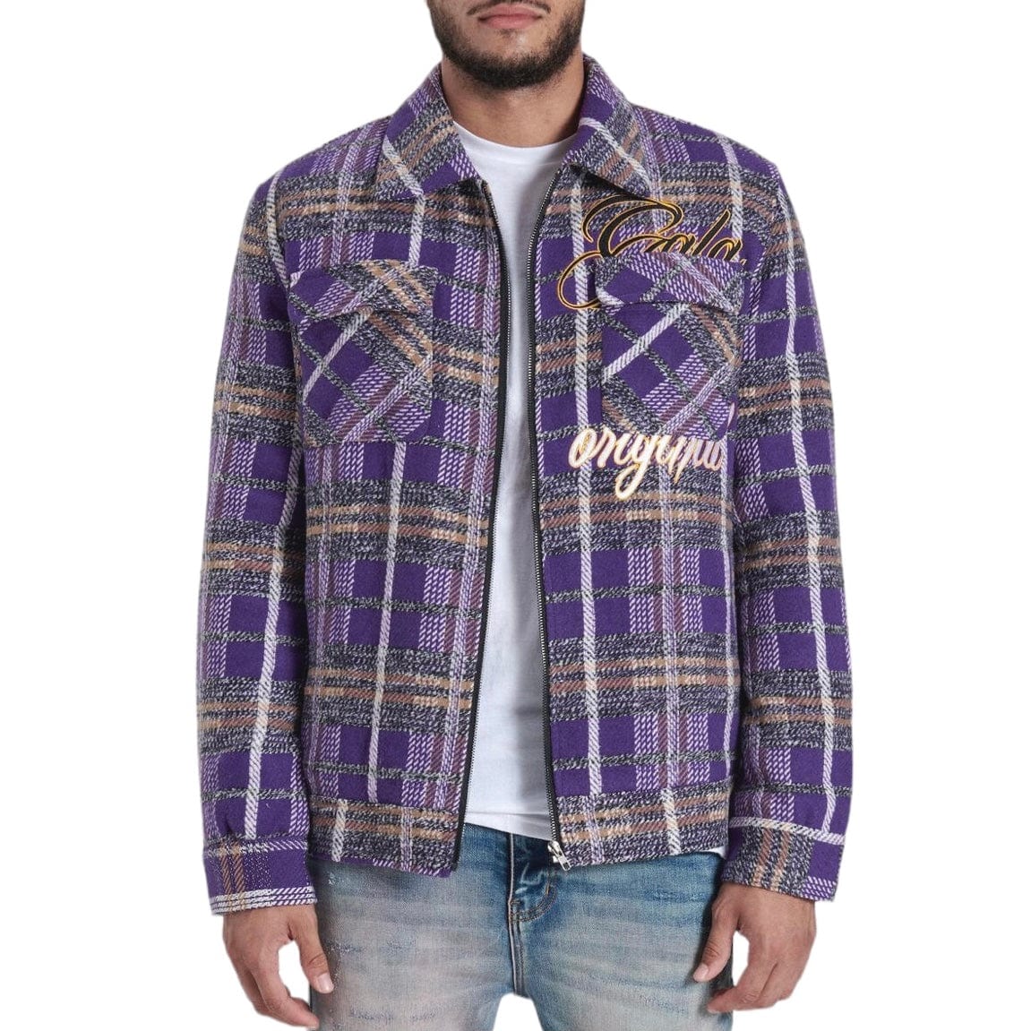 Gala Original Reckoning Flannel Jacket (Purple Plaid) G-SP-24-002 - Image 2