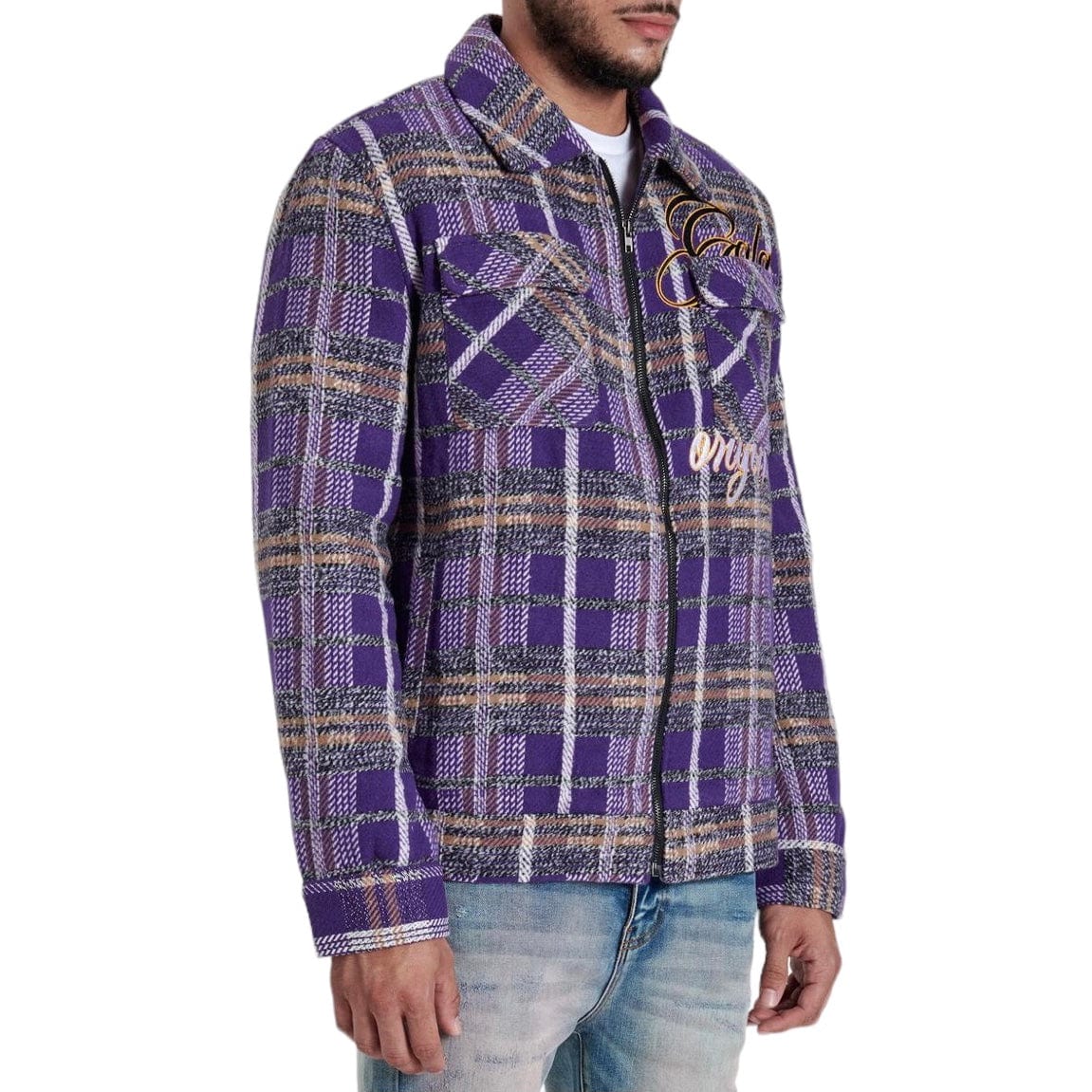 Gala Original Reckoning Flannel Jacket (Purple Plaid) G-SP-24-002 - Image 3