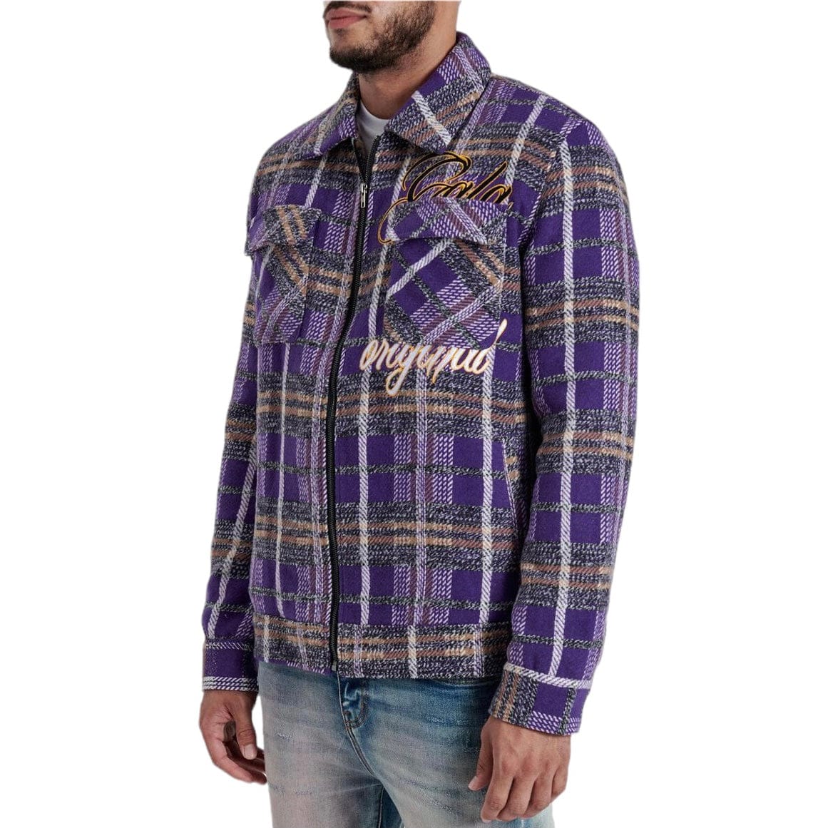 Gala Original Reckoning Flannel Jacket (Purple Plaid) G-SP-24-002 - Image 4