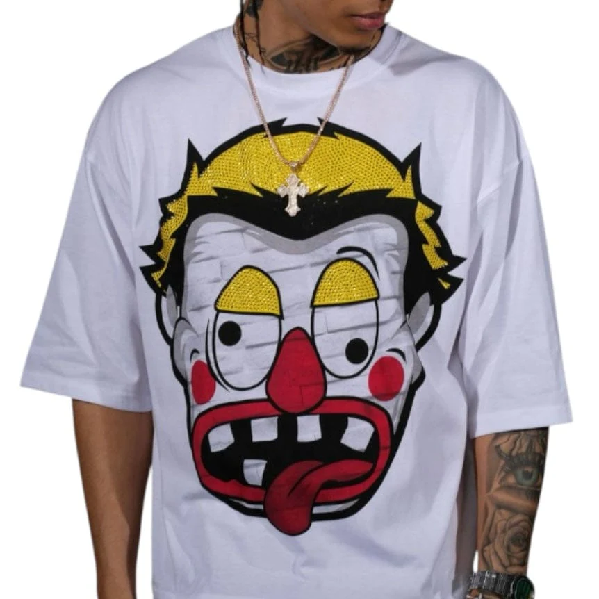 Genuine Dizzy Clown T Shirt (White) GN6264-WHT - Image 5