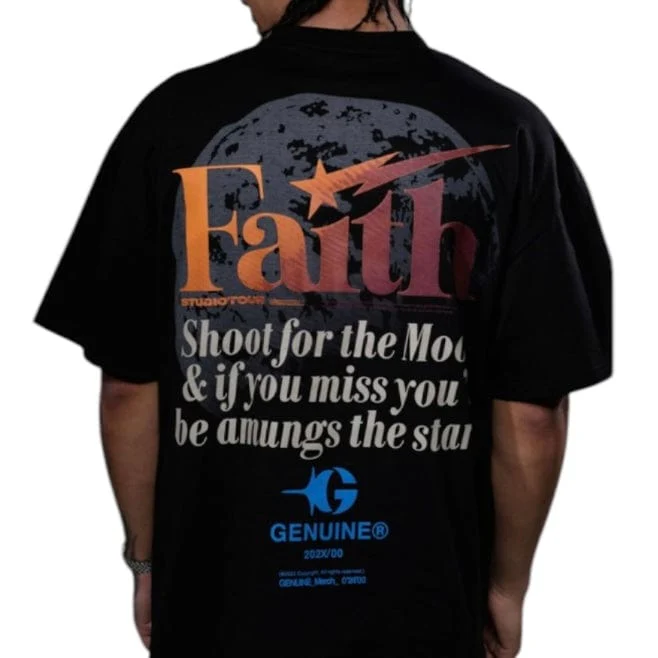 Genuine Faith T Shirt (Black) GN6203-BLK - Image 3