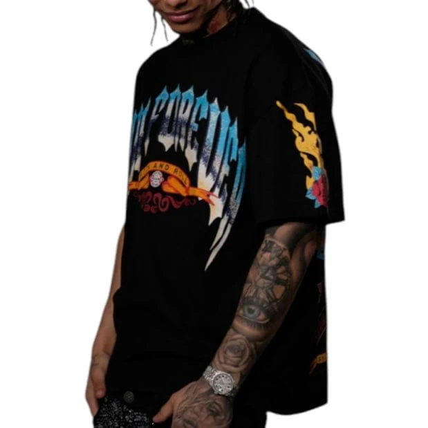 Genuine Live Forever T Shirt (Black) GN6190-BLK - Image 2