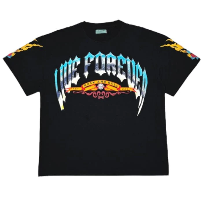 Genuine Live Forever T Shirt (Black) GN6190-BLK - Image 4