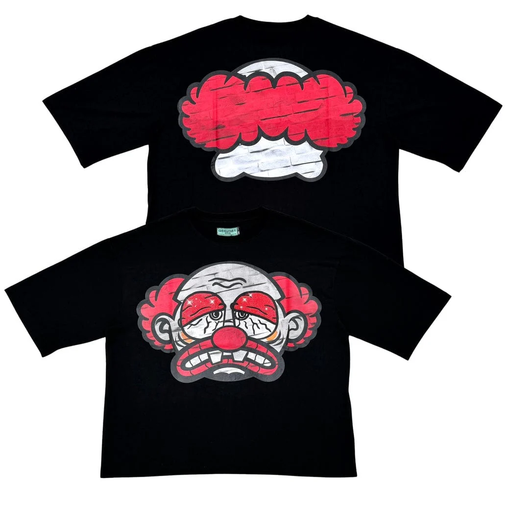 Genuine Sad Clown T Shirt (Black) GN6263-BLK - Image 4
