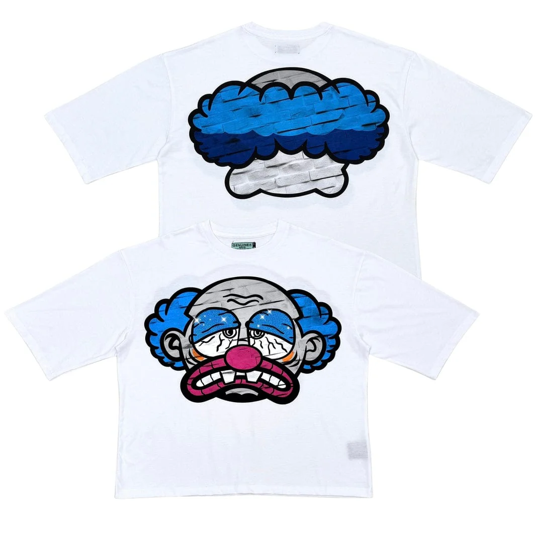 Genuine Sad Clown T Shirt (White) GN6263-WHT - Image 4