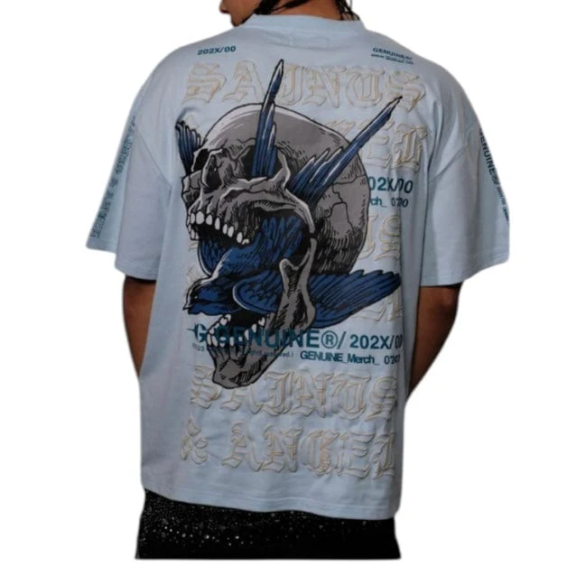 Genuine Saints & Angels T Shirt (Light Blue) GN6189-LTB - Image 3