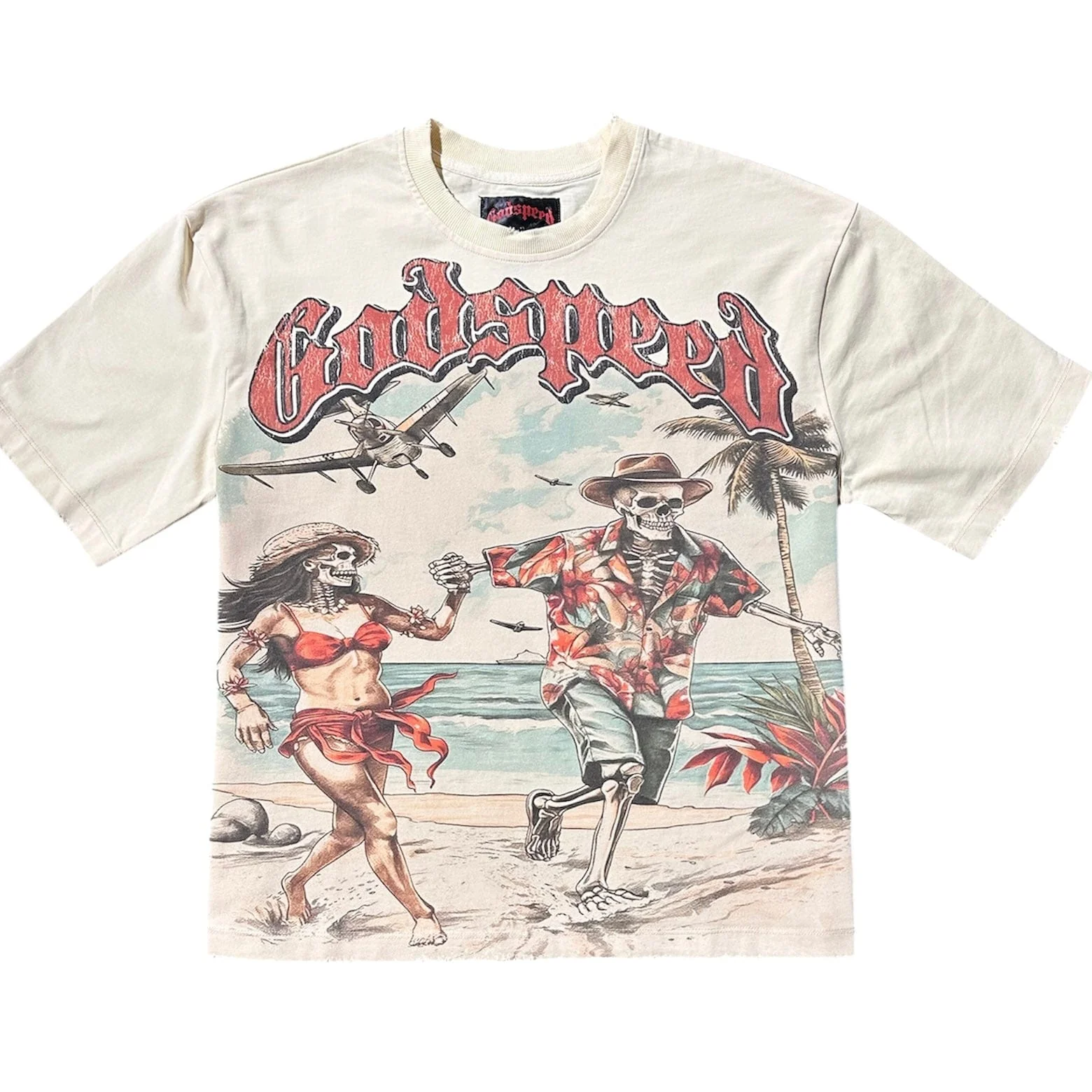 Godspeed Chasing Aloha Tee (Bone)