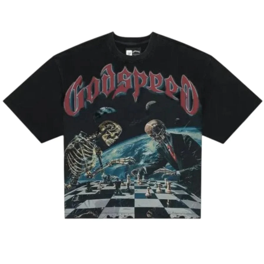 Godspeed Checkmate Tee (Grey wash)