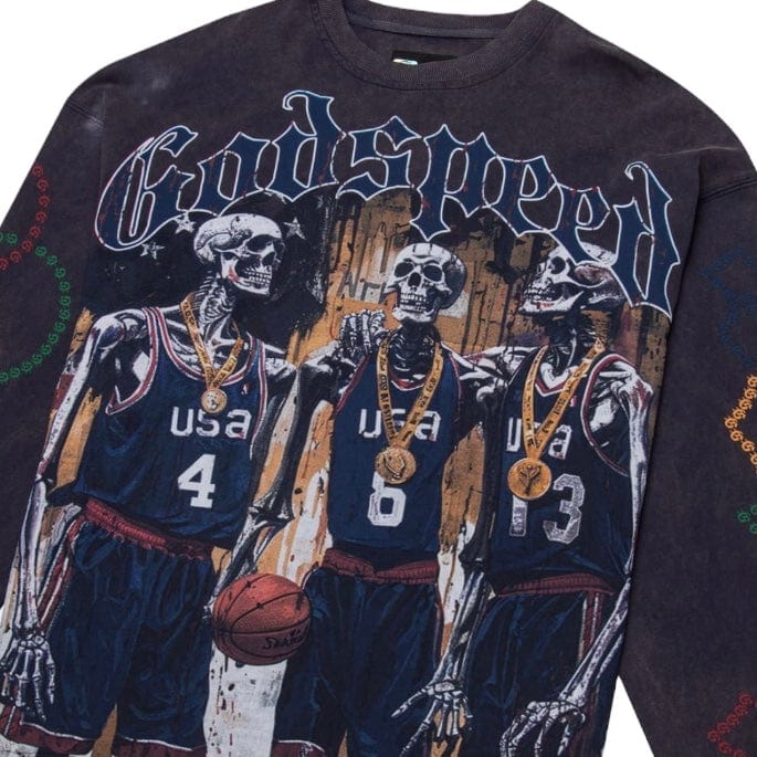 Godspeed DreamTeam '24 LS T-Shirt (Vintage Navy) - Image 3
