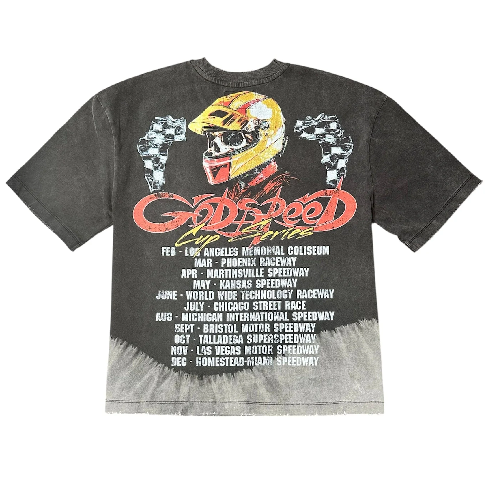 Godspeed F.T.W Tee (Black Bleached Wash) - Image 2