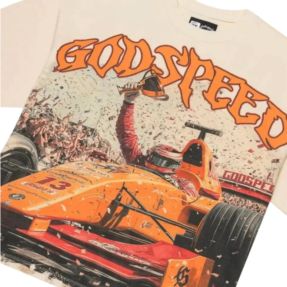 Godspeed F1 Finishline Tee (Bone) - Image 3