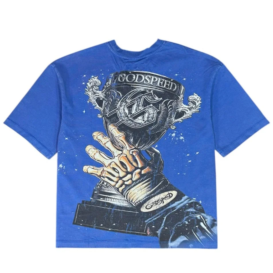 Godspeed Glory Cup Tee (Blue) - Image 2