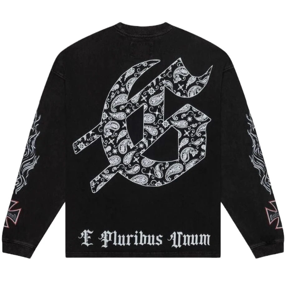 Godspeed Hollywood Inferno LS T-Shirt (Black Wash) - Image 2