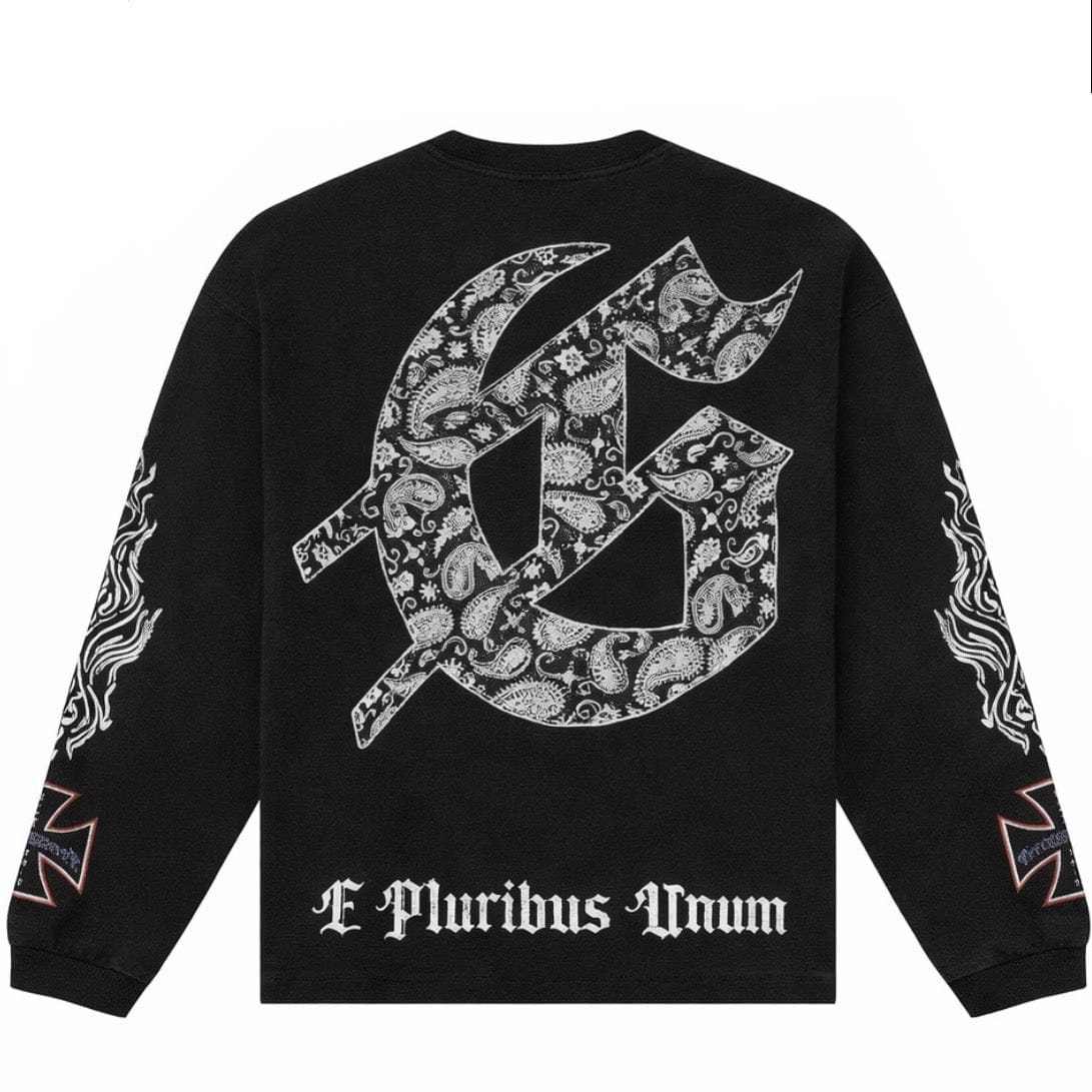 Godspeed Hollywood Inferno LS T Shirt (Black Wash) - Image 2