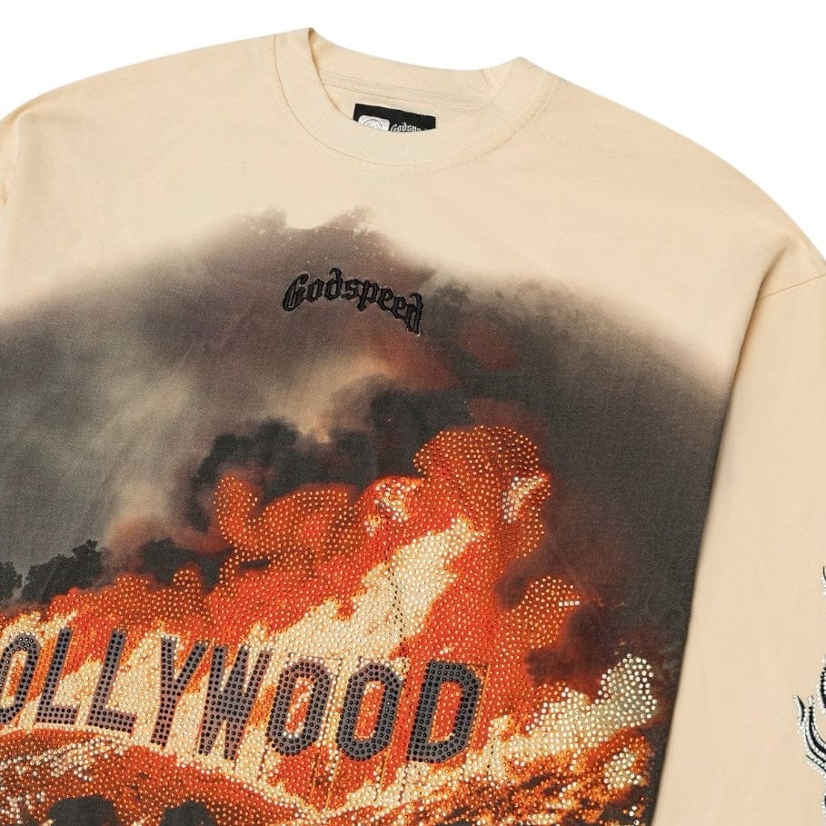 Godspeed Hollywood Inferno LS T Shirt (Bone) - Image 3