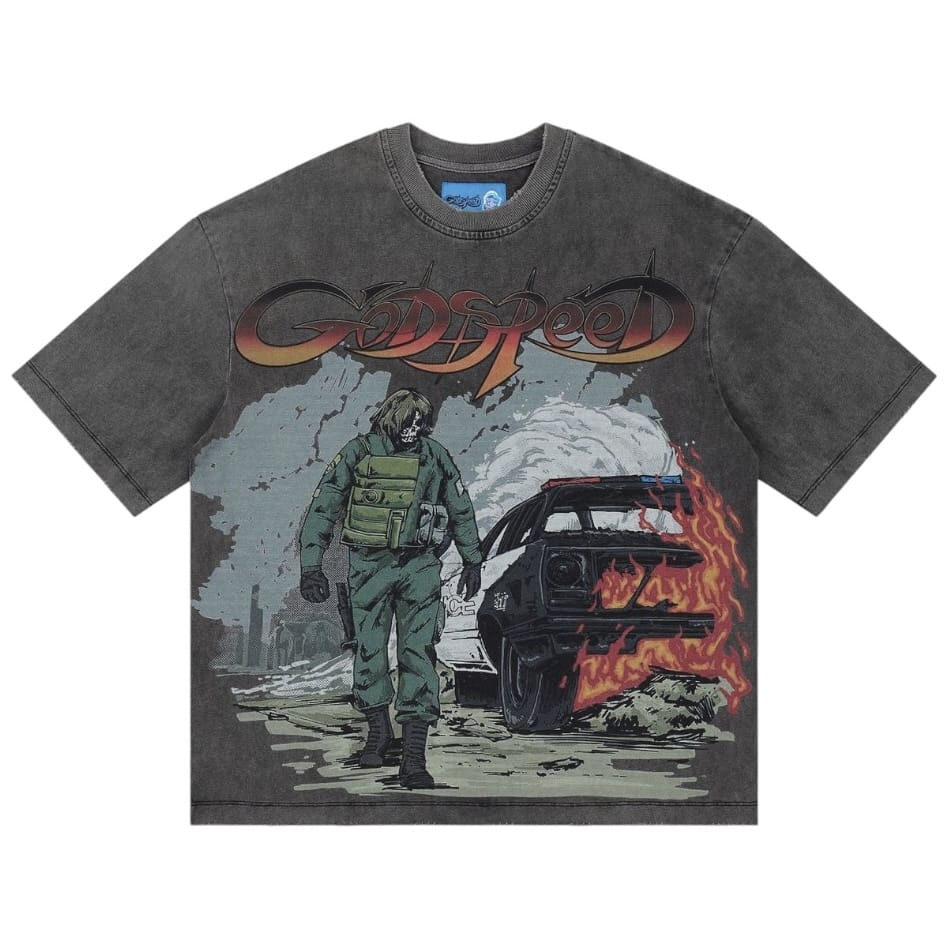 Godspeed Khaos Ng Tee (Grey Wash)