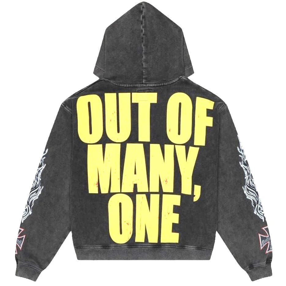 Godspeed Long Lonely Road Hoodie (Grey Wash) - Image 2
