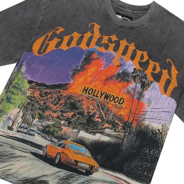 Godspeed Los Scandalous Tee (Grey Wash) - Image 3