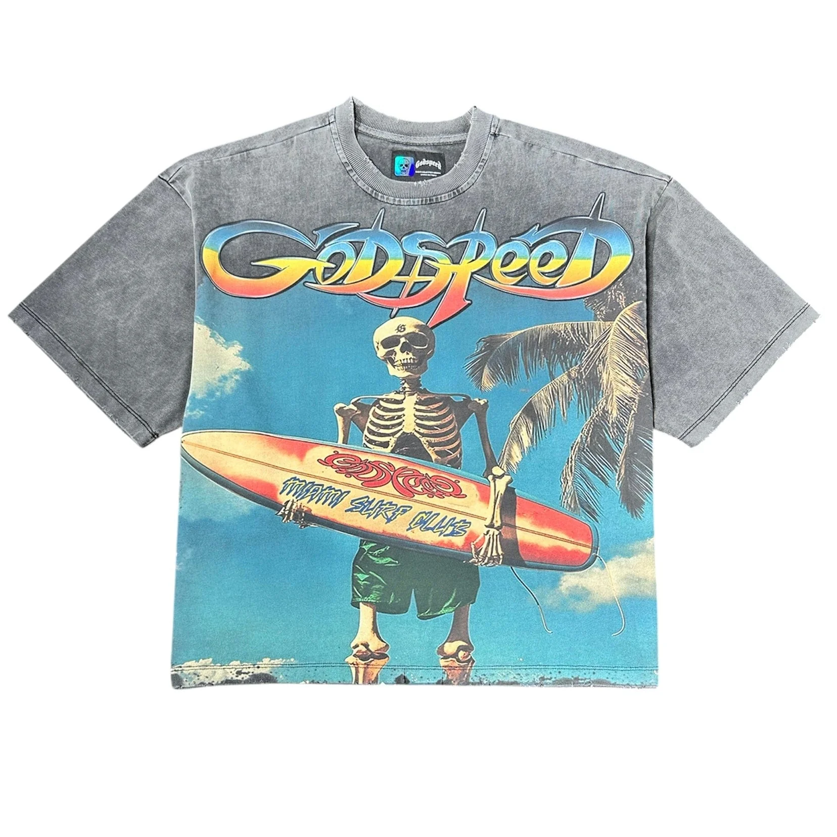 Godspeed Miami Surf Club Tee (Grey Wash)