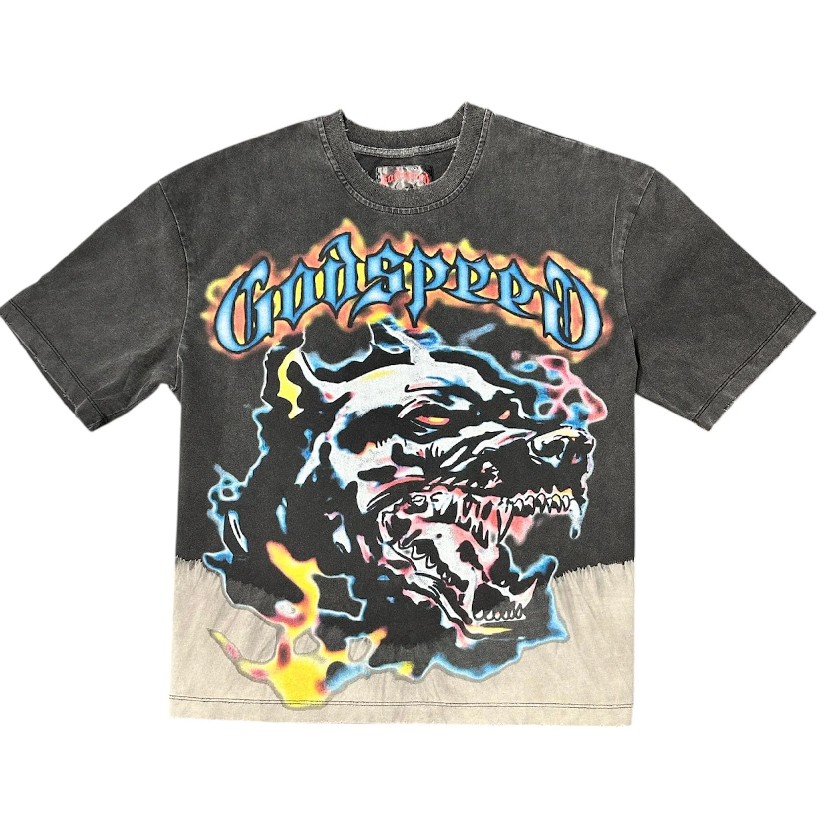 Godspeed Off The Leash Tee (Black Bleached Wash)