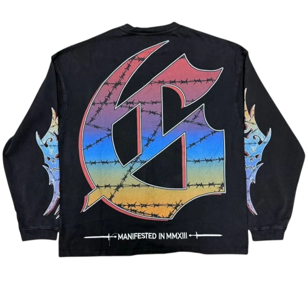 Godspeed Ollie LS T Shirt (Black Wash) - Image 2
