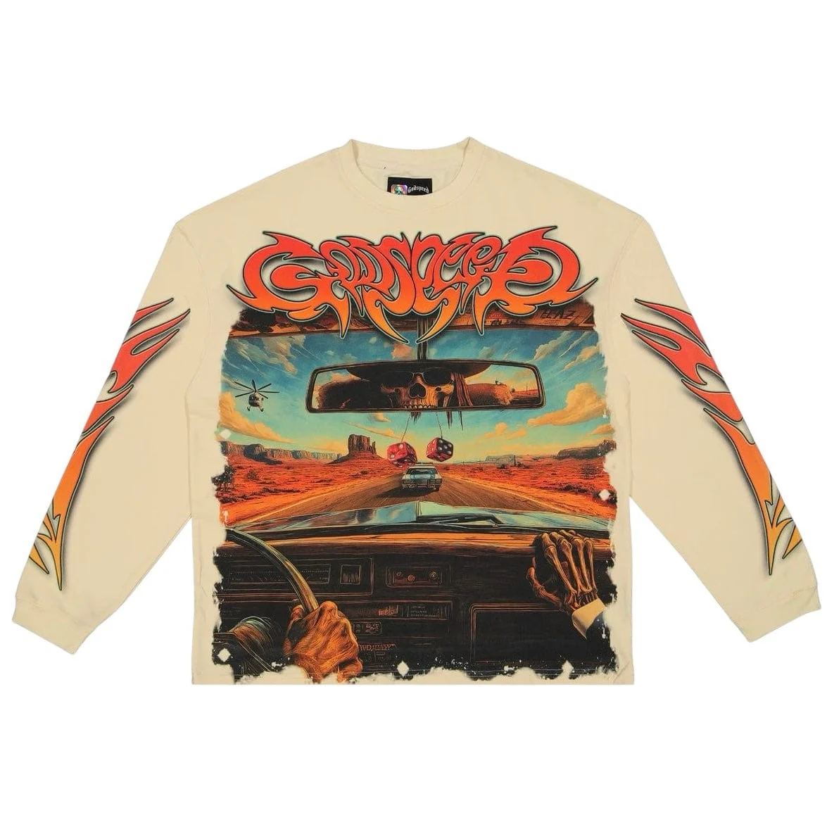 Godspeed On The Run LS T Shirt (Bone)