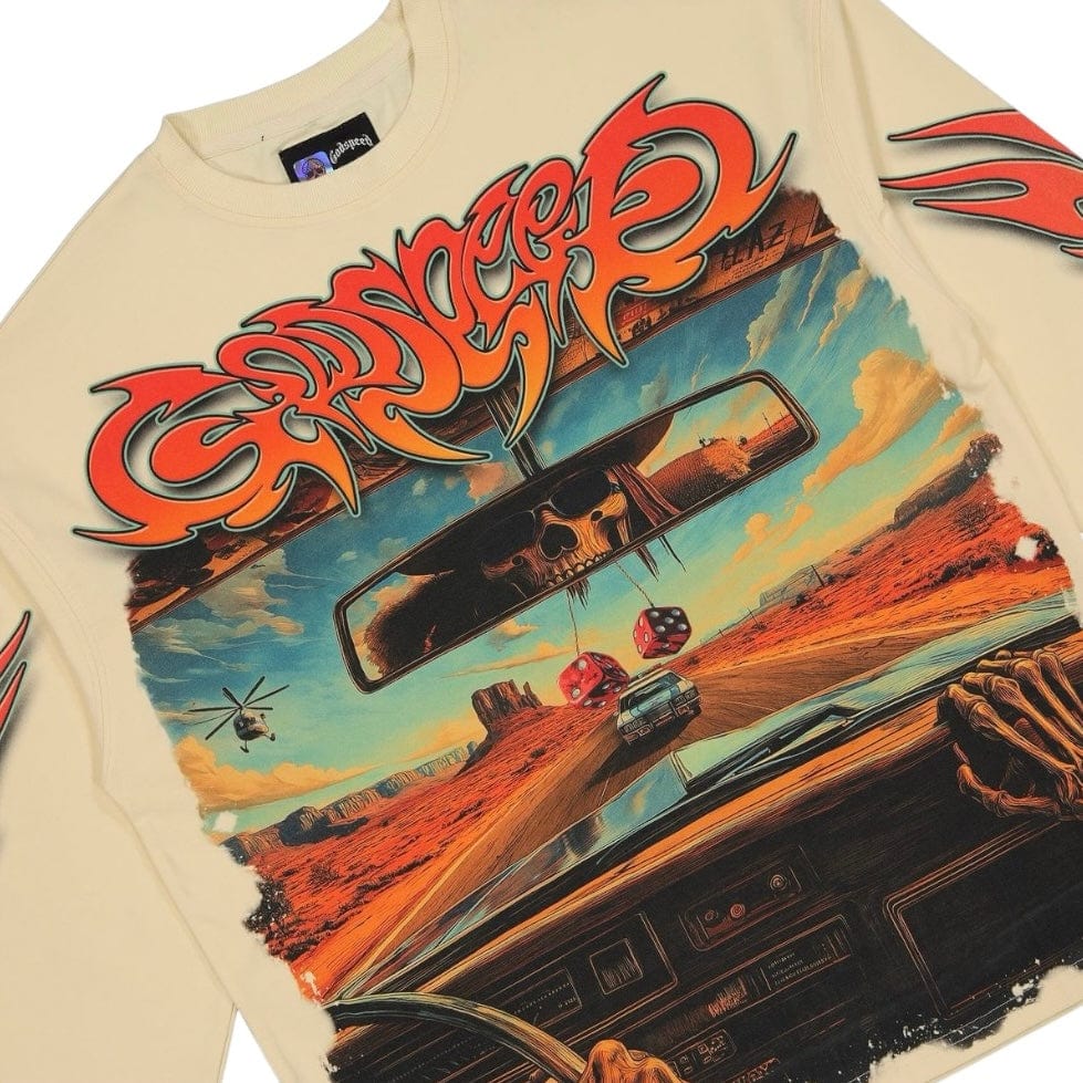 Godspeed On The Run LS T Shirt (Bone) - Image 3