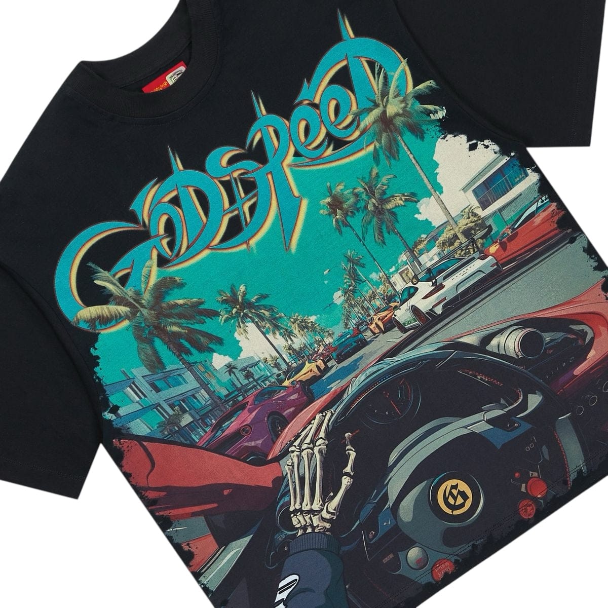 Godspeed Power Steering Tee (Black) - Image 3
