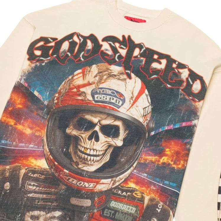 Godspeed Racer Goldie LS T-Shirt (Bone) - Image 3