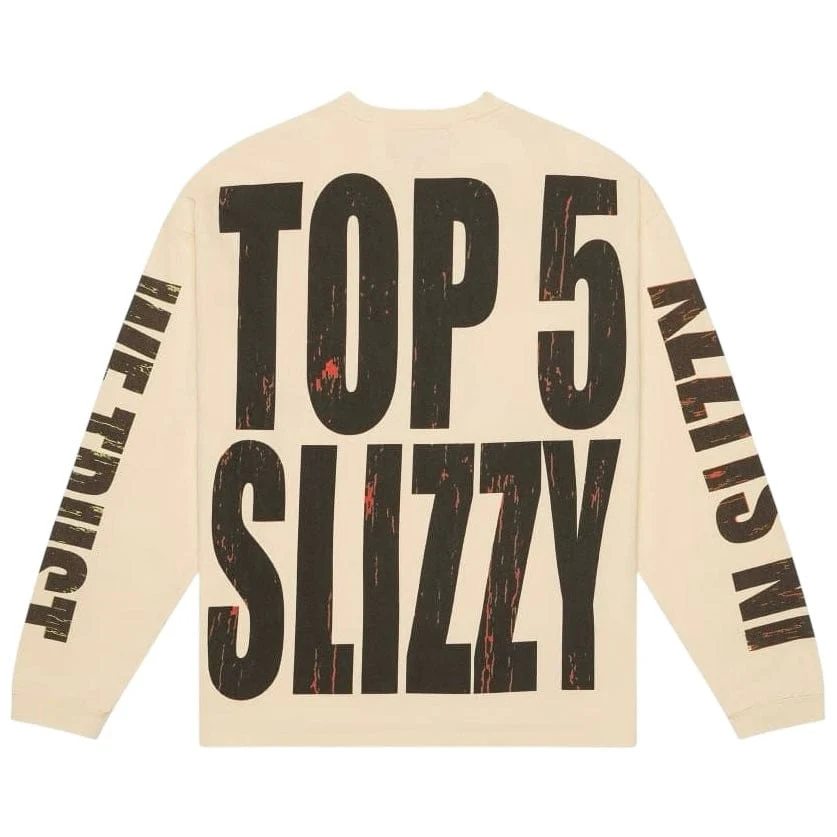 Godspeed Top 5 Slizzy LS T Shirt (Bone) - Image 2
