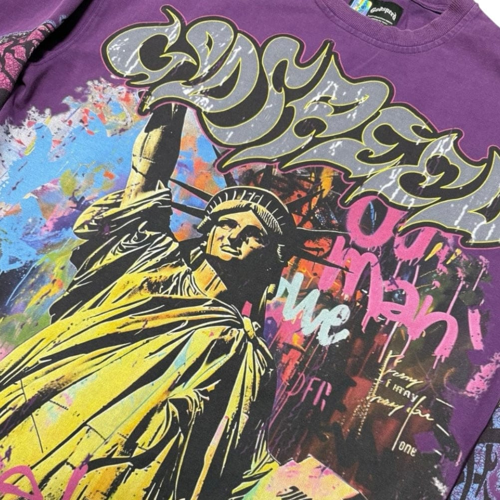 Godspeed Vandal LS T Shirt (Grape) - Image 3