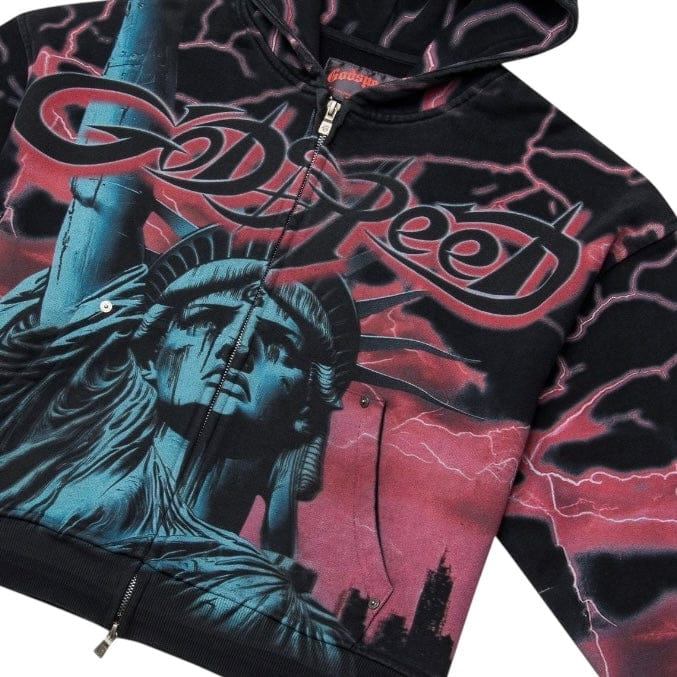 Godspeed Voltage Zip Hoodie (Red) - Image 3