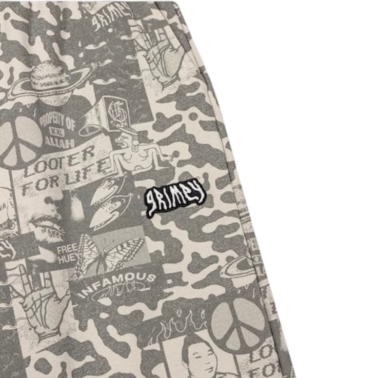 GRMY Peace Within All Over Print Sweatpants (Light Grey) GRTS278 - Image 3